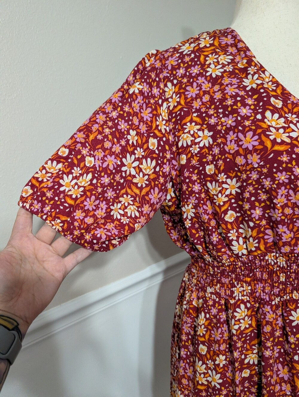 Draper James Red Floral Dress - Picture 4 of 8
